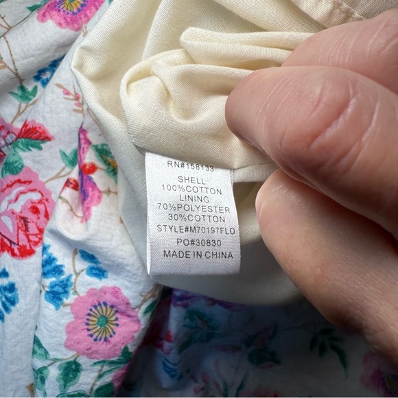 Moodie Floral Dress Puff Sleeves M - Picture 8 of 12